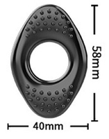 Кольцо силиконовое эрекционное черное