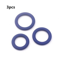 Набор из трёх синих эрекционных колец разных диаметров