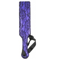 Пэдл фиолетового цвета декорированный кружевом 37 см