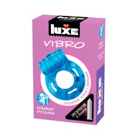 Эрекционное кольцо Luxe VIBRO Кошмар русалки + презерватив