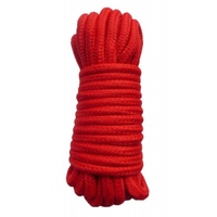 Хлопковая верёвка для бондажа красная 10 м