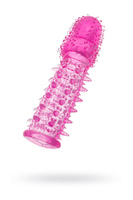 Насадка на пенис с ворсинками TOYFA, розовая 13,5 см
