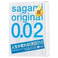 Полиуретановые презервативы Sagami Original 0,02 Extra Lub 3 шт