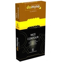 Текстурированные презервативы с рифленой поверхностью Domino Classic Nice Contour 6 шт