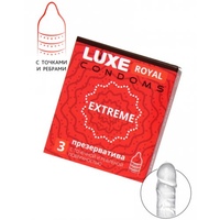 Презервативы рифленые Luxe Royal Extreme 3 шт