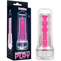 Прозрачный мастурбатор светящийся в темноте Lumino Play Pink Glow Masturbator