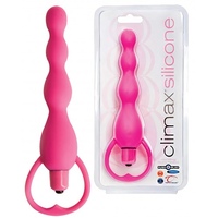 Розовая елочка с вибрацией Silicone Vibrating Bum Beads