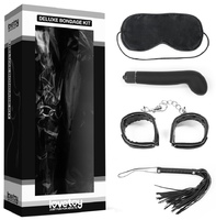 Набор Deluxe Bondage Kit (маска, наручники, плеть, G-вибратор)