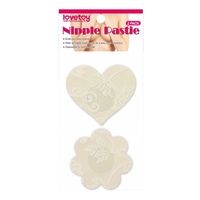 Набор нежных пэстисов для груди Lace Heart and Flower Nipple Pasties